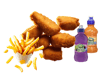 Kids 6 Pcs Nuggets + Chips & Fruit Shoot